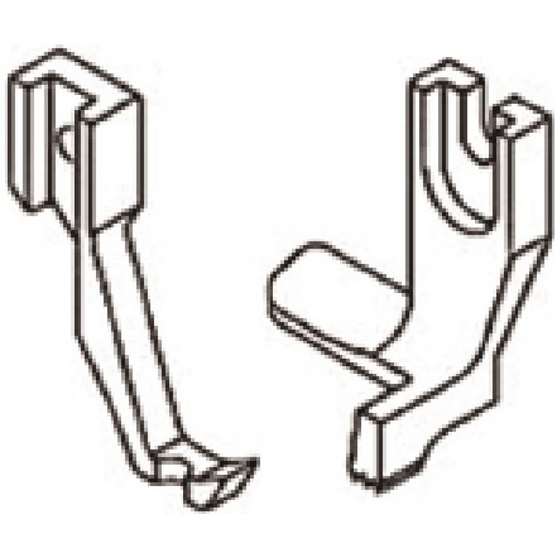 U68T Presser Foot + U67T Feeding Foot — Narrow Cording and Piping Feet Set Suitable for:
