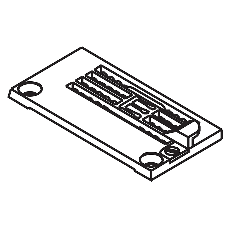 206276G Needle Plate with Fabric Guide — Needle Plate with Fabric Guide for Pegasus Coverstitch Machine Suitable for mac…