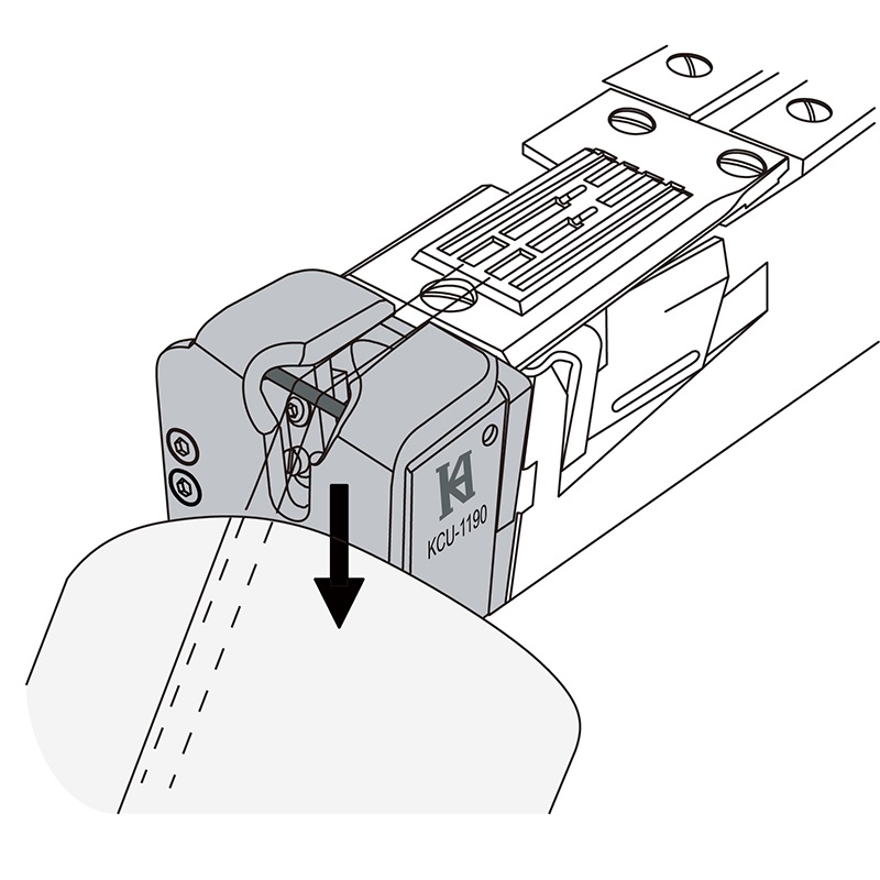 KCU-1190 Pneumatic Cutter — Pneumatic Cutter Suitable for machine: Features: *Requires 220V input power