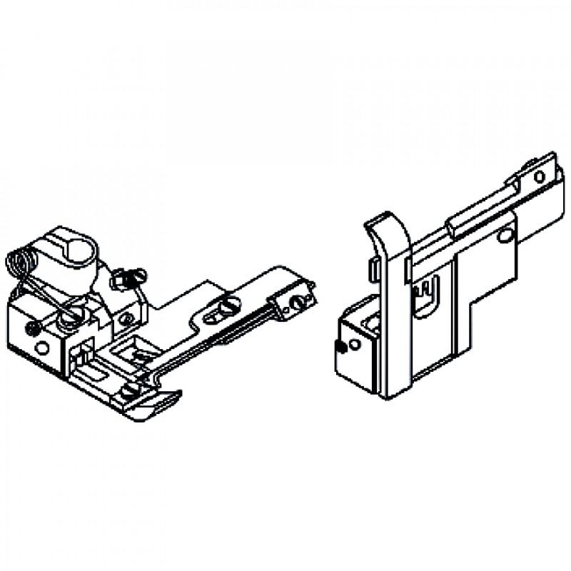 257318A40 Presser Foot — Presser Foot for Coverstitch Machine Presser Bar Internal Diameter: 6.0mm