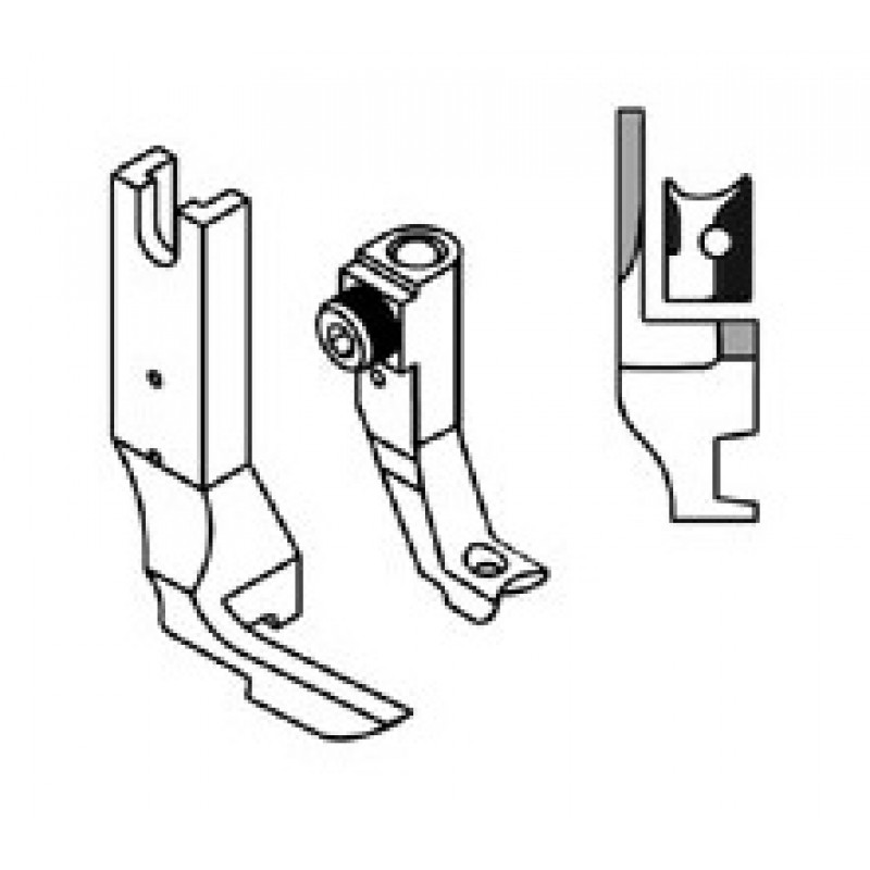 KH269PL Piping Feet — Cording groove on the left of the needle