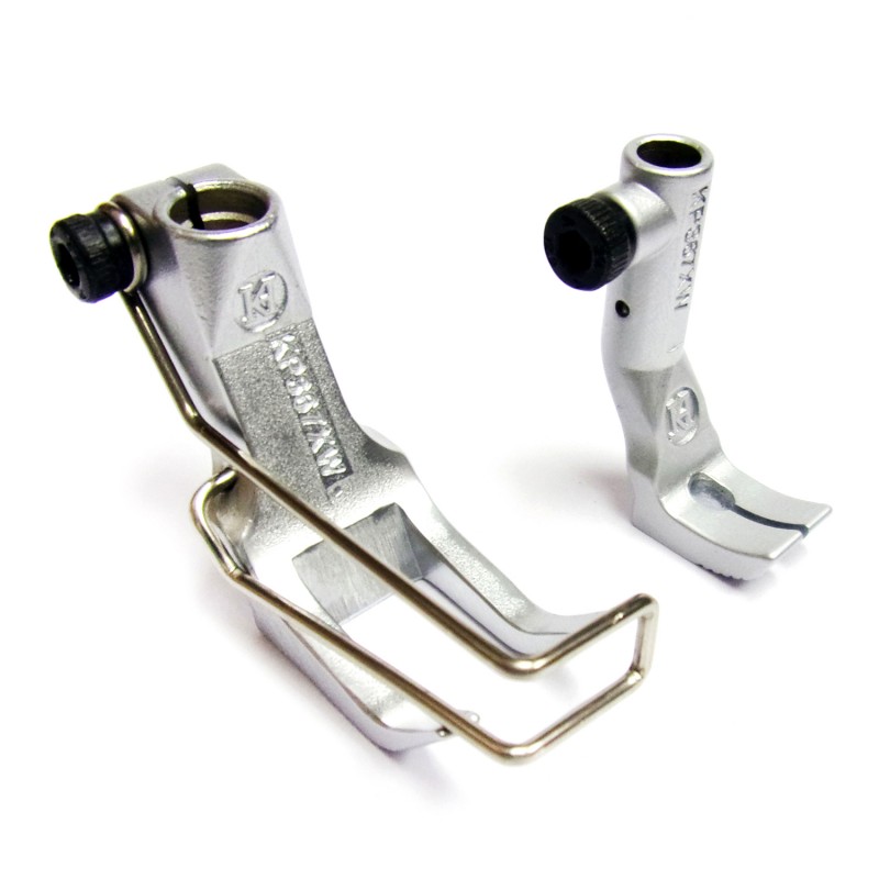 KP367XW Wider Standard Feet — ApplicationStandard stitchSpecificationPresser foot width: 17.5mmFeeding foot width: 10mmMaximum stitch length: 9mmCompatible machine modelsDurkopp Adler: 367, 467, 667, 669, 767, 768, 867, 868, 869, 1767Juki: LU-1509N, LU-1511N, LU-1521N, LU-2210, LU-2212N, LU-2216N, LU-2220N, LU-2810A, LU-2810A-7, LU-2828A, PLC-2710Brother: LS2-B891Seiko: BBW-8BLVetron: 5000, 5010, 5100, 5110Sunstar: KM-1060BL, KM-1070BLHighlead: GC20688, GC24688Global: WF-1767 series