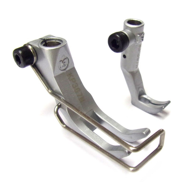 KP367N Narrow Standard Feet — ApplicationStandard stitchSpecificationPresser foot width: 12.4mmFeeding foot width: 5.8mmMaximum stitch length: 9mmGenuine part numberDurkopp Adler: 0367 225053 (Presser foot) + 0367 225043 (Feeding foot)Compatible machine modelsDurkopp Adler: 367, 467, 667, 669, 767, 768, 867, 868, 869, 1767Juki: LU-1509N, LU-1511N, LU-1521N, LU-2210, LU-2212N, LU-2216N, LU-2220N, LU-2810A, LU-2810A-7, LU-2828A, PLC-2710Brother: LS2-B891Seiko: BBW-8BLVetron: 5000, 5010, 5100, 5110Sunstar: KM-1060BL, KM-1070BLHighlead: GC20688, GC24688Global: WF-1767 series