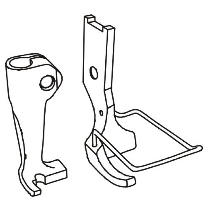 KP1510F Presser Feet — Presser Feet Set for Binding Presser foot width : 17mm Feeding foot width : 13.5mm