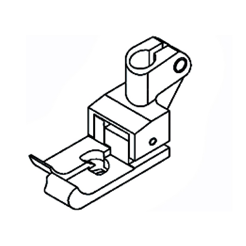 3100R Right Compensating Foot — Right Guiding Compensating Foot for Coverstitch Machine Presser Bar Internal Diameter: 6.0mm
