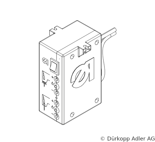 868-190020 Dürkopp Adler 1-Needle lockstitch post bed bottom feed, needle feed and alternating foot top feed sewing machine (0868 990001 034)