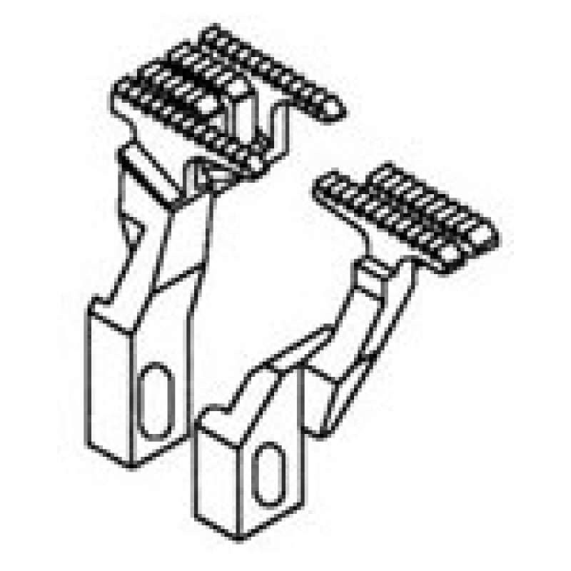 257222-16F Main Feed Dog + 257268-16F Differential Feed Dog — Feed Dog for Pegasus Coverstitch Machine (for 2 Needles 4.8mm / 3 Needles) Suitable for machine: