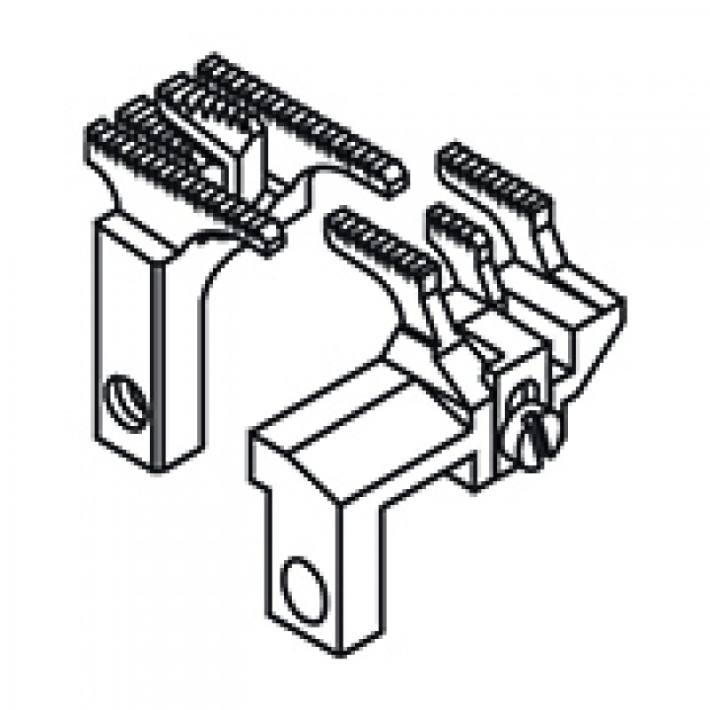 259103-16F Main Feed Dog + 259215-16F Differential Feed Dog — Feed Dog for Pegasus Coverstitch Machine Suitable for machine:
