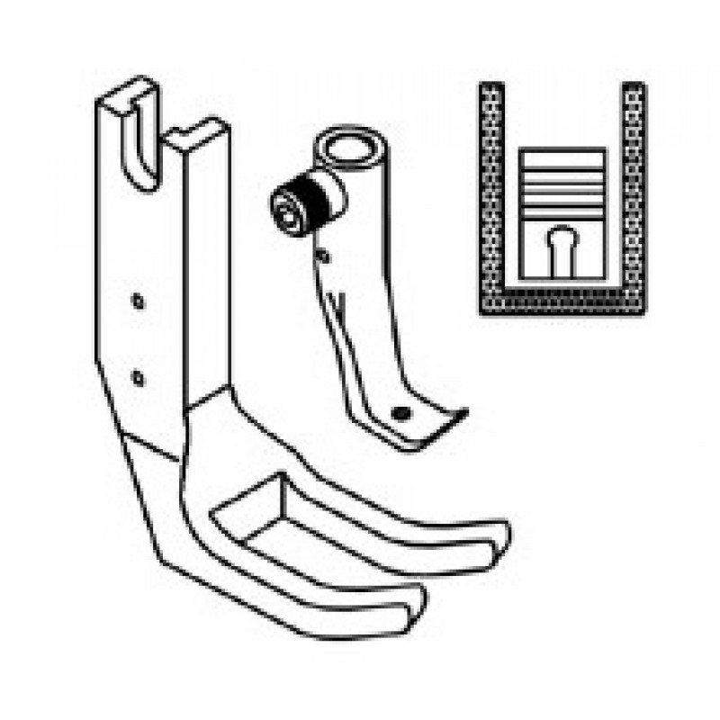 KP269N Presser Feet — Standard Presser Feet Presser foot width : 12mm Feeding foot width : 6mm