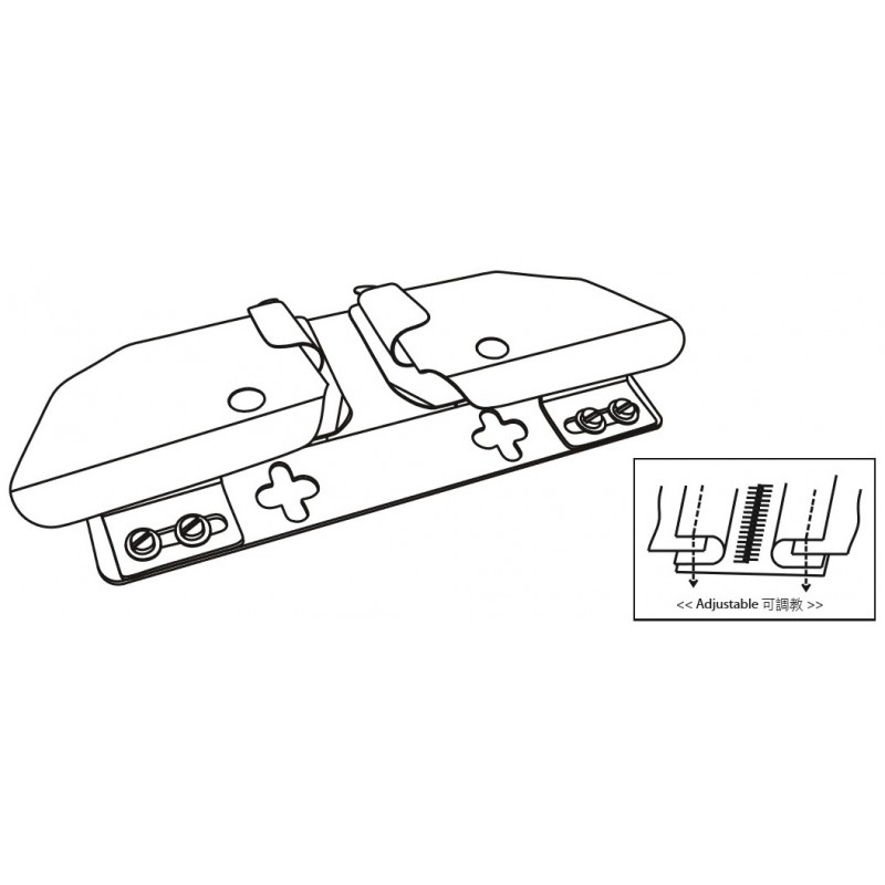 KHF844 Zipper Folder — Zipper Folder Used together with KP367ZP or KP767EP zipper feet