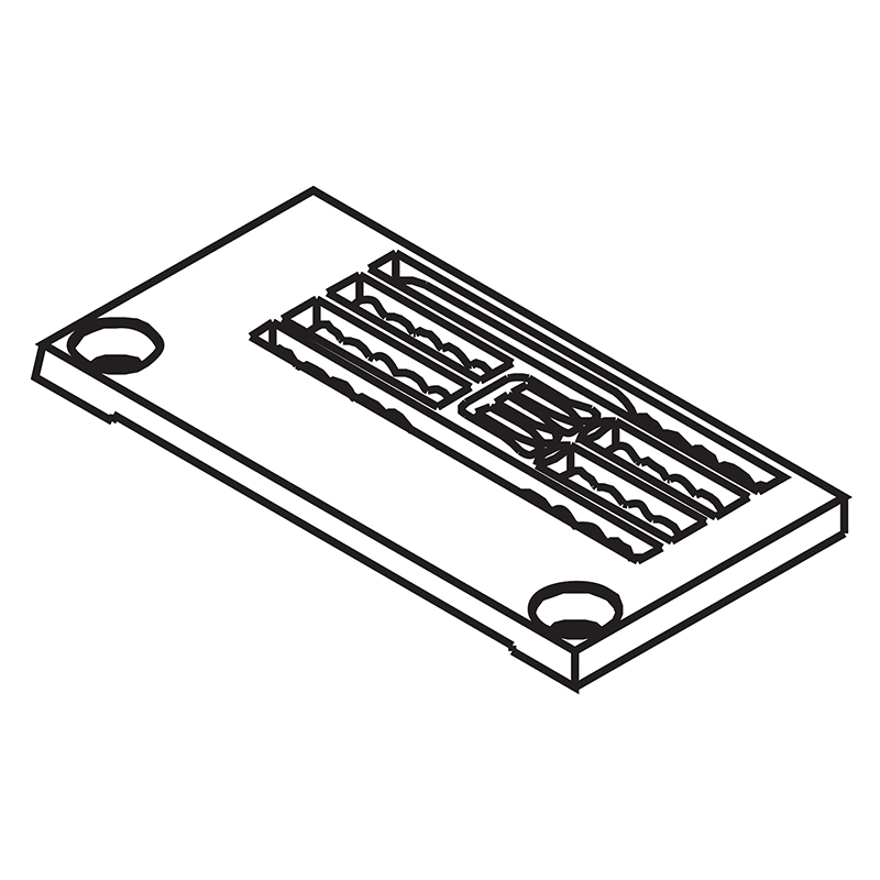 14-893 Needle Plate — Needle Plate for Kansai Special Coverstitch Machine Suitable for machine: