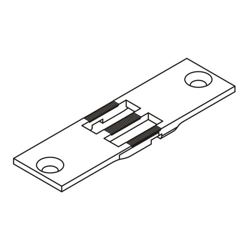 KH2860-NPT Needle Plate — Needle Plate for Juki LU-2860-7 with thread trimmer *For 3, 4, 5mm needle plate, there is no center bar on it.