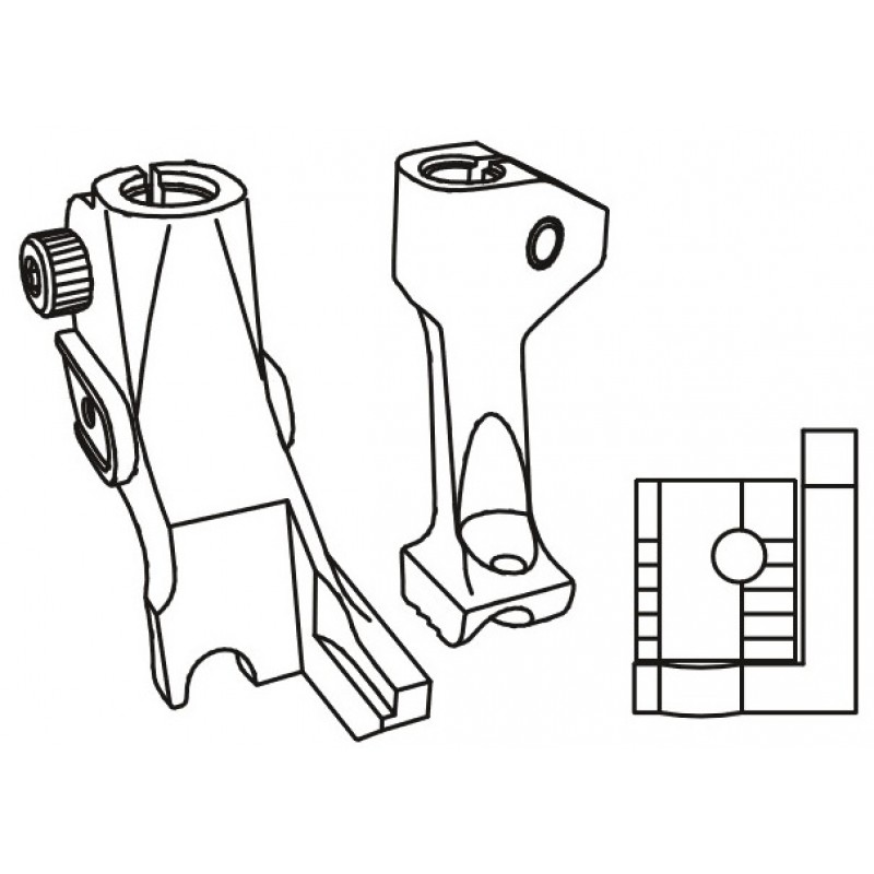 KH204PC Piping Feet — Piping operation to the left of the needle