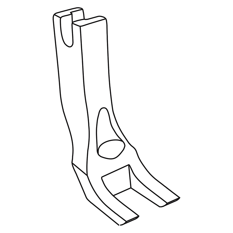 KP267TP-O Presser Foot — Presser Foot for Single Needle Tape Attaching Feet