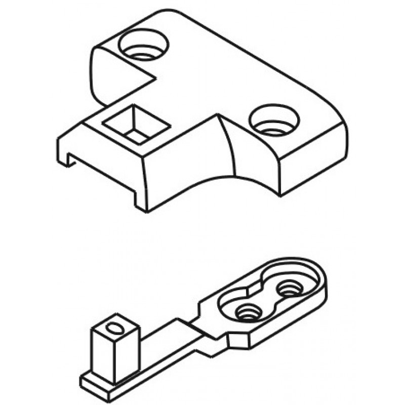 335-S3 Needle Plate + 335-S4 Feed Dog — Needle Plate + Feed Dog for Pfaff 335 Maximum stitch length about 3mm. 335-S3 Needle Plate Hole Size: 8.5mm x 5.5mm 335-S4 Feed Dog Feeding Width : 5.2 x 5.1mm