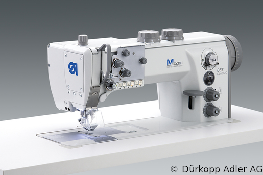 867-393342 Dürkopp Adler 1-Needle lockstitch flatbed bottom feed, needle feed and alternating foot top feed sewing machine (0867 990014 047)