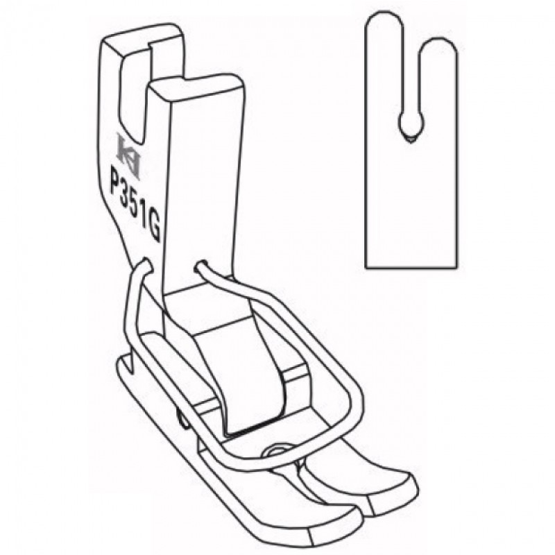 P351G Up Tail Feet — Up Tail Feet with Needle Guard for Knitting