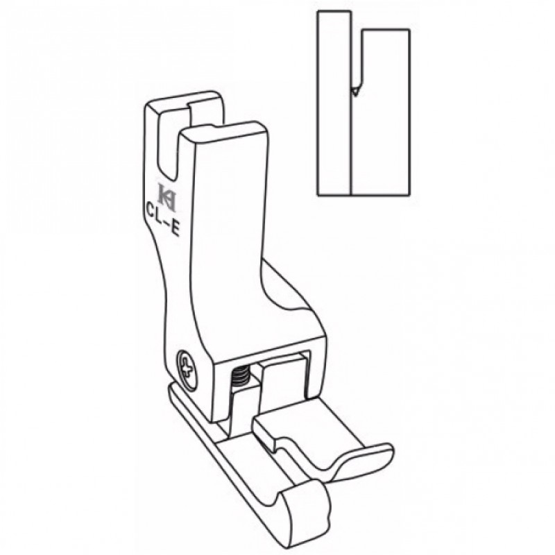 CL-E Left Compensating Feet — Left Guiding Compensating Feet *Optional size: The space between needle hole and left guide.