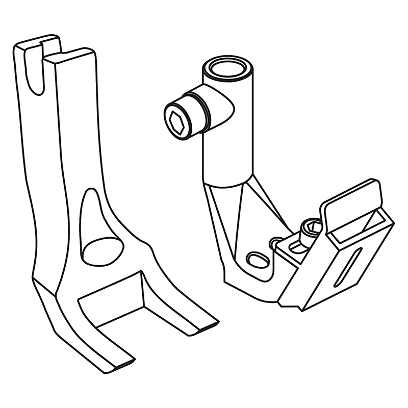KP269TP Tape Attaching Feet — Double Needle Tape Attaching Feet (KP269TPO* + KP767TP-I + KR-12T ) *It may take about 10 working days for processing.