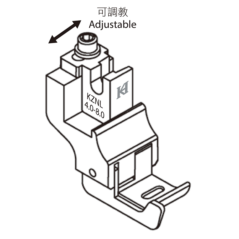 KZN-L Guiding Feet — Adjustable Left Guiding Feet