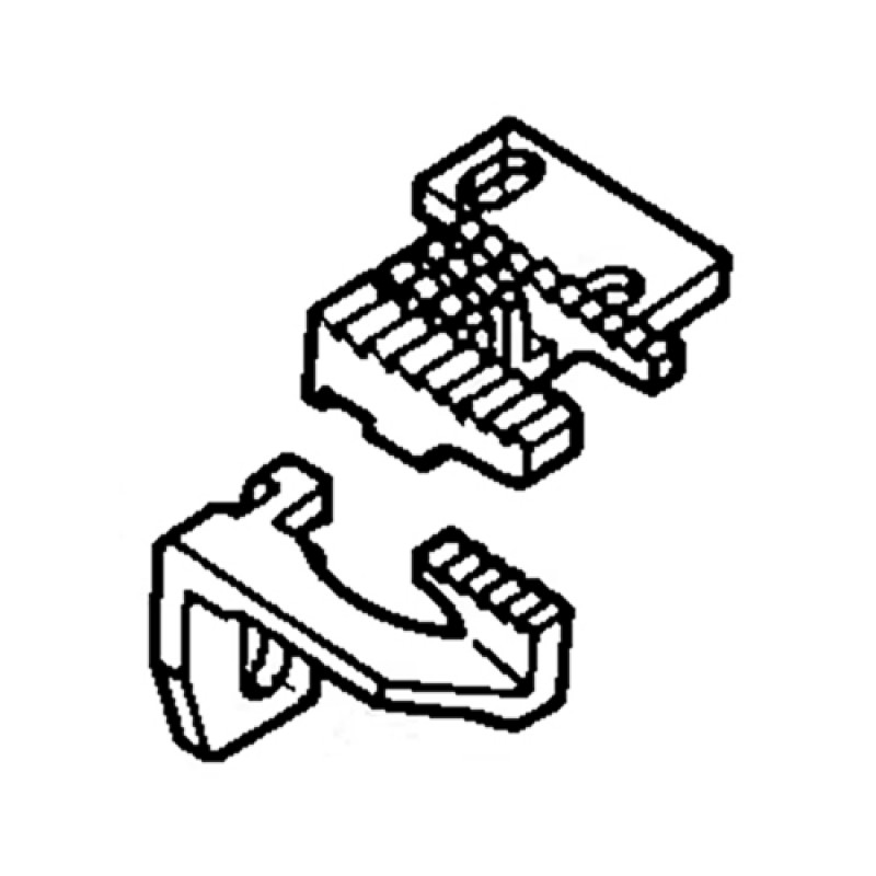 91729 Main Feed Dog + 91728 Differential Feed Dog — Feed Dog for Yamato Coverstitch Machine Suitable for machine: