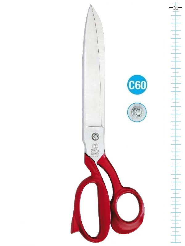 ROBUSO 1020/C. Ножницы Solingen для раскроя  кожи, войлока, обивочных и мебельных тканей
