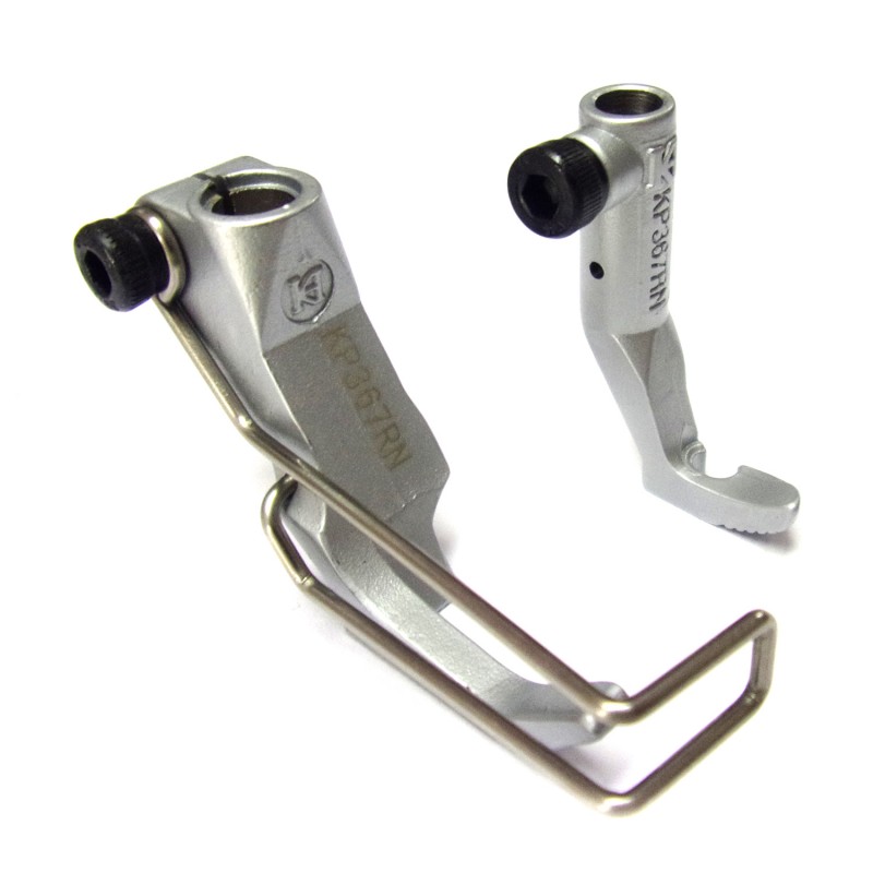 KP367RN Right Cording Feet — ApplicationFor sewing material edgesSpecificationPresser foot width: 9mmFeeding foot width: 5mmMaximum stitch length: 9mmGenuine part numberDurkopp Adler: 0367 220283 (Presser foot) + 0067 220713 (Feeding foot)Juki: 107-12958 (Presser foot) + 107-11950 (Feeding foot)Compatible machine modelsDurkopp Adler: 367, 467, 667, 669, 767, 768, 867, 868, 869, 1767Juki: LU-1509N, LU-1511N, LU-1521N, LU-2210, LU-2212N, LU-2216N, LU-2220N, LU-2810A, LU-2810A-7, LU-2828A, PLC-2710Brother: LS2-B891Seiko: BBW-8BLVetron: 5000, 5010, 5100, 5110Sunstar: KM-1060BL, KM-1070BLHighlead: GC20688, GC24688Global: WF-1767 series