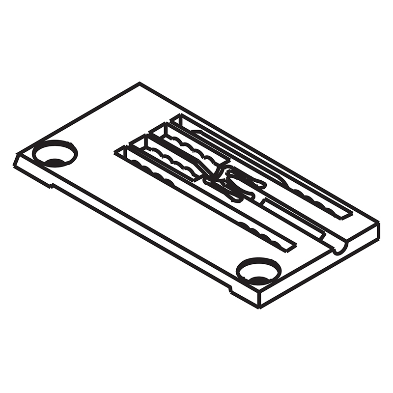 14-862 Needle Plate — Needle Plate for Kansai Special Coverstitch Machine Suitable for machine: