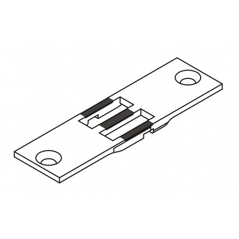 KH867-DNP Needle Plate — Double Needle plate for Durkopp Adler 867 *For 3, 4, 5mm needle plate, there is no center bar on it.