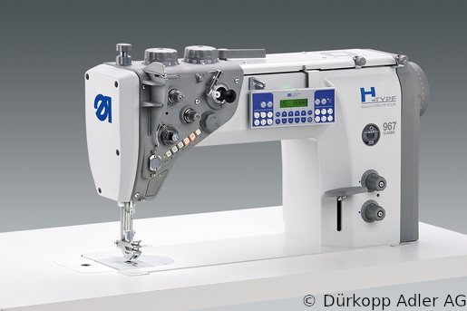 967-100382 Dürkopp Adler 1-Needle lockstitch flatbed bottom feed, needle feed and alternating foot top feed sewing machine (0967 990002 024)