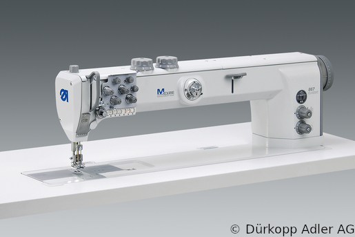 H867-290362-70 Dürkopp Adler 2-Needle lockstitch flatbed longarm bottom feed, needle feed and alternating foot top feed sewing machine (H867 990002 026)