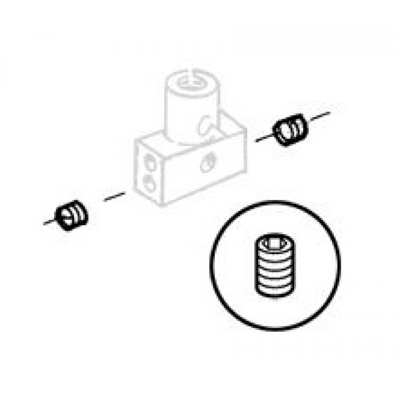 0211-001033-6 Hexagon Type Screw (100pcs/pack) — Hexagon type screw for genuine needle clamp *Price is marked per package. 100 p…