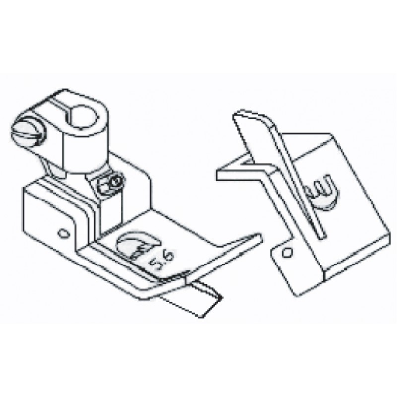 2200L Guiding Foot — Left Guiding Foot for Coverstitch Machine The space between left needle and lef…