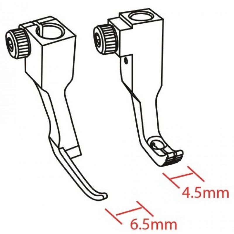 KP1525-R071 Presser Feet — Presser feet width : 6.5mm Feeding feet width : 4.5mm
