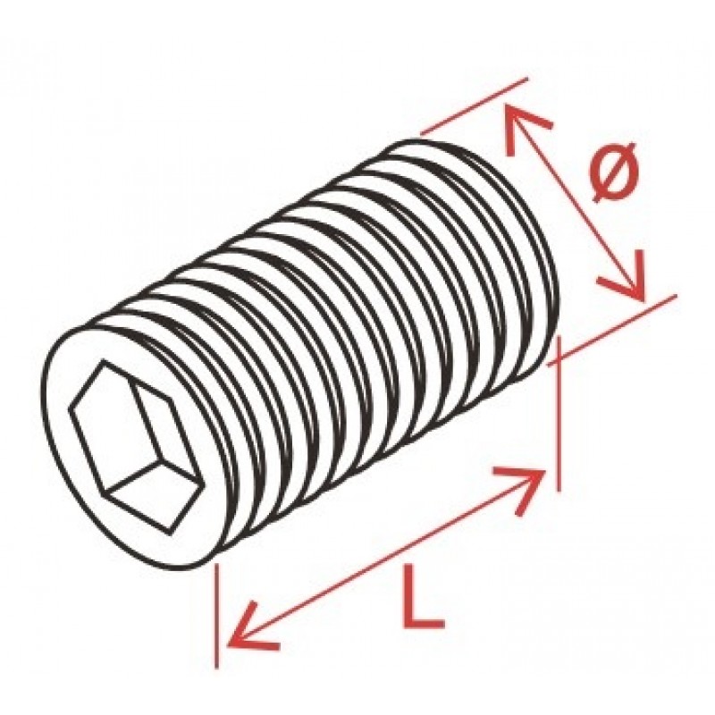 Head Set Screws (10pcs/pack) — *Price is marked per package. 10pcs per package.