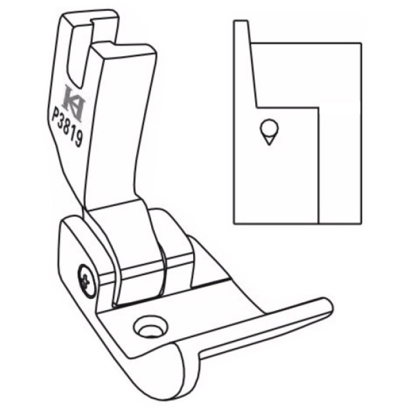 P3811-P3825 Hemming Feet — Edge Guide Hemming Feet