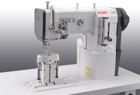 PFAFF 1296  двухигольные швейные машины с колонковой платформой и тройной подачей.