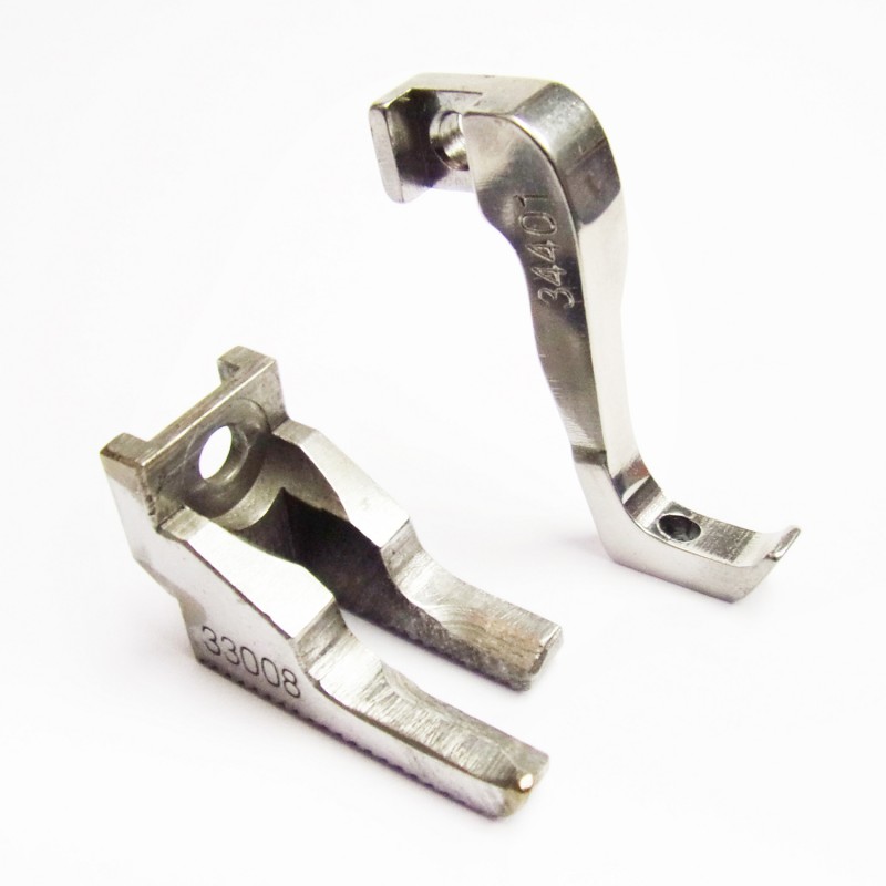 33008 Presser Feet + 34401 Feeding Feet — 33008 Outside Feet + 34401 Inside Feet Regular Walking Feet Suitable for machine: