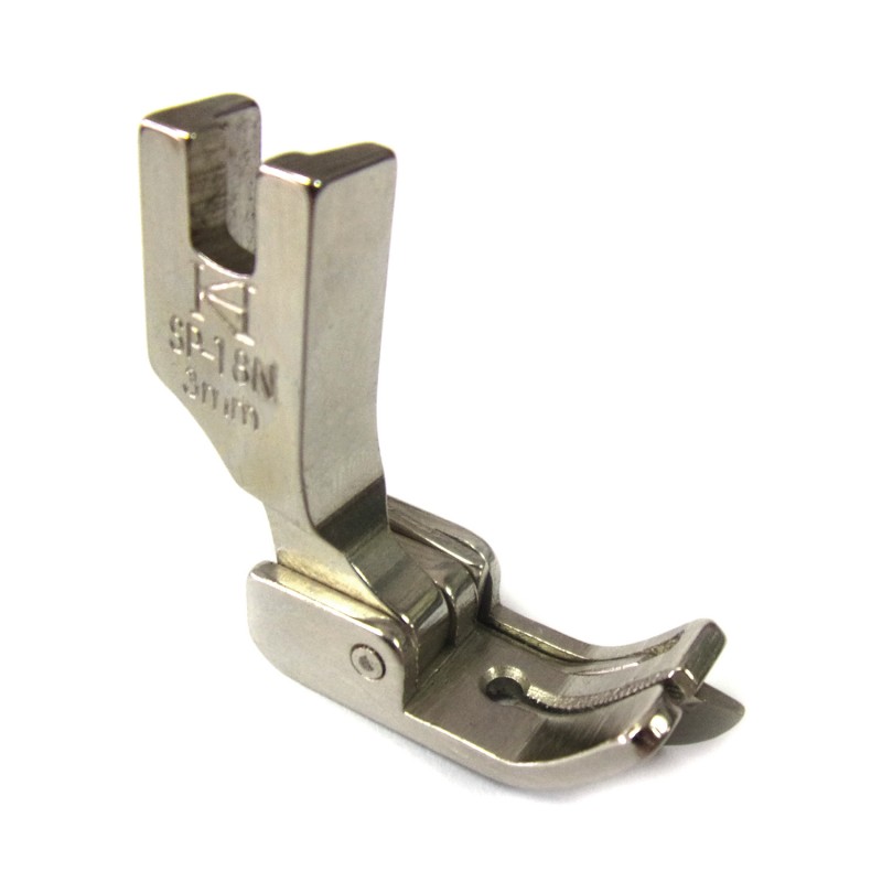 SP-18N Guiding Feet — Single Needle Presser Feet with Right Compensating Guide The space between needle hole and right guide: 3mm