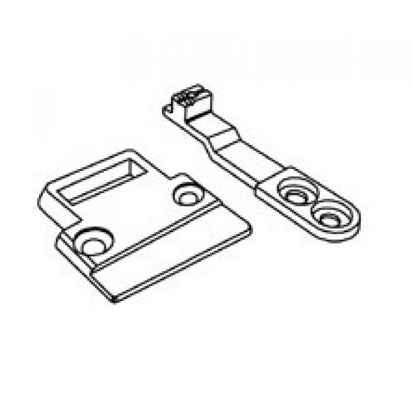 KH69R Needle Plate + Feed Dog — Regular needle plate and feed dog set for Durkopp Adler 69 Max. stitch length : 8 mm Plate top : 18 mm long