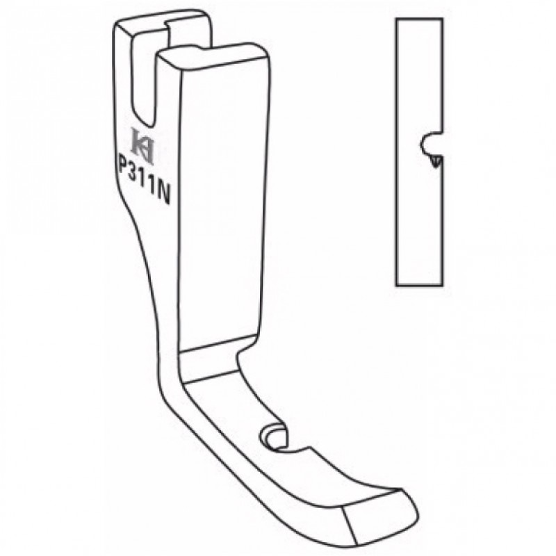 P311N Solid Cording Feet — Solid Right Cording Feet