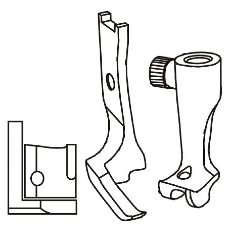 KH1510PR Piping Feet — Cording groove on the right of the needle