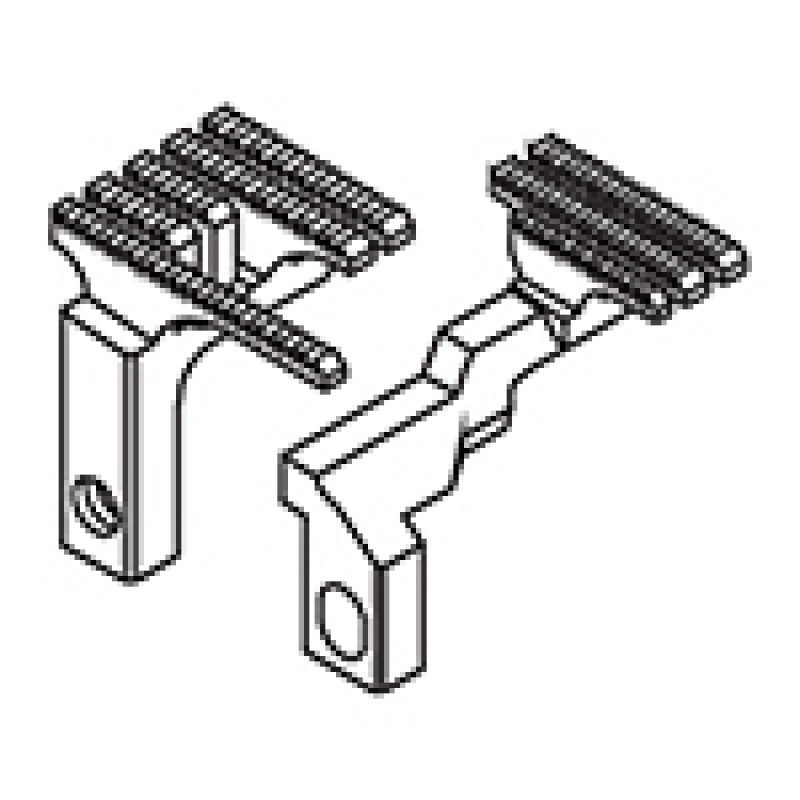 259100-16F Main Feed Dog + 259202-16F Differential Feed Dog — Feed Dog for Pegasus Coverstitch Machine (for 2 Needles) Suitable for machine: