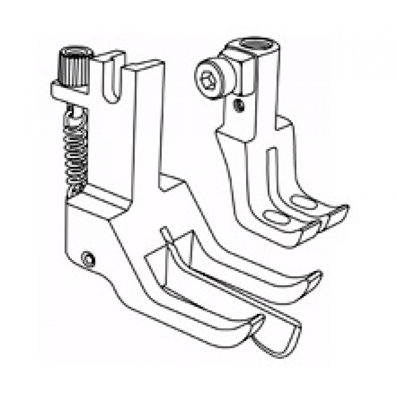 KP269 Double Needle Feet — Double needle feet set with center guide