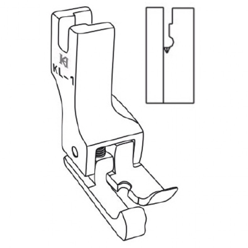 KL-1 Compensating Feet — Left Compensating Feet for Folder