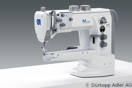 669-180312 Dürkopp Adler 1-Needle lockstitch cylinder arm bottom feed, needle feed and alternating foot top feed sewing machine (0669 990003 066)