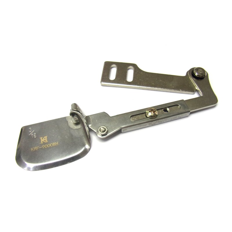 KHF9000BH Spring Type Swing Hemmer — Spring Type Swing Hemmer for Shirt Applicable Parts: KZD Double Compensating Feet KN9000T-NP Needle Plate + KF9000T-FD Feed Dog