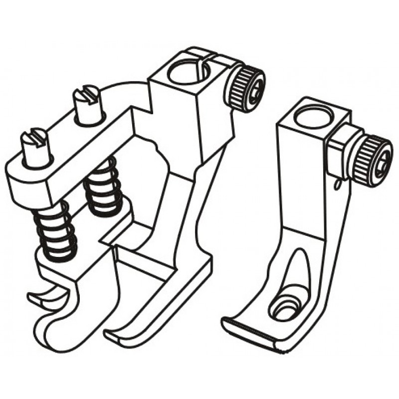 GL1525H Guiding Foot — Deeper left compensating guide with balancing spring for EXTREME HEAVY DUTY