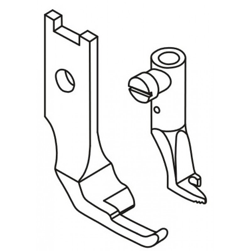 KP335S Presser Feet — For small operations Presser feet width : 9.5mm Feeding feet width : 6mm