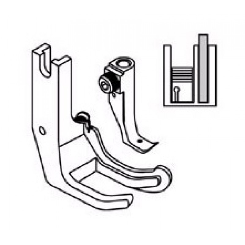 GR269 Guiding Feet — Right Guiding Feet Size options : Space between needle hole and guide